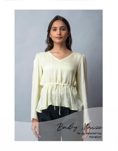 Baby Maize tie-up detailed top