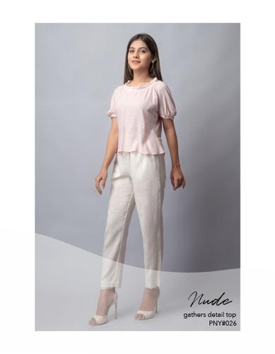 Nude gathers detail top