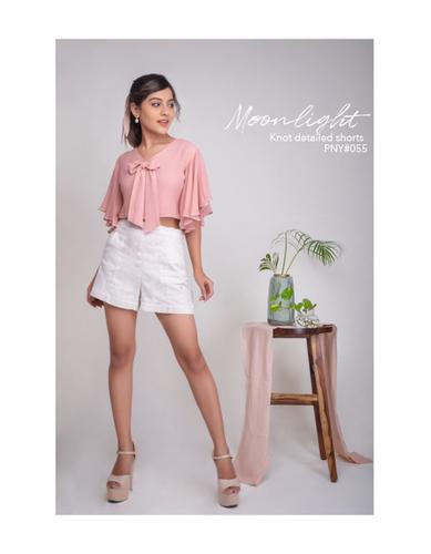 Moonlight knot detailed shorts