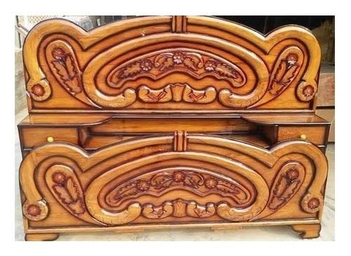 Wooden Double Bed Headboard