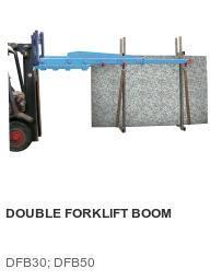 Double forklit boom