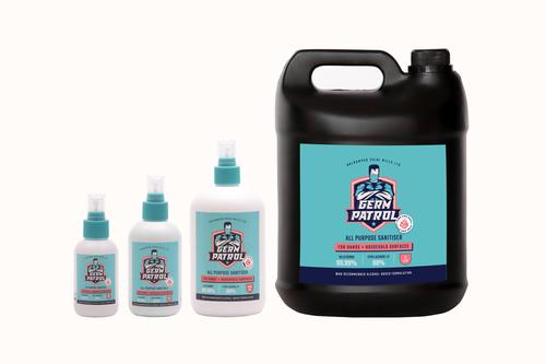Germ Patrol - All Purpose Sanitiser  (Safe of Hands & Surfaces) 80% Ethyl Alcohol IP. 