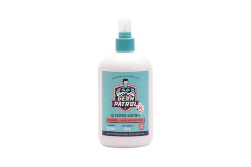 Germ Patrol - All Purpose Sanitiser  (Safe of Hands & Surfaces) 80% Ethyl Alcohol IP. 