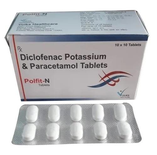 Diclofenac Potassium and Paracetamol Tablets
