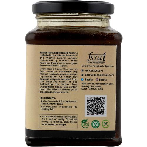 Bassta 100% raw & unprocessed honey