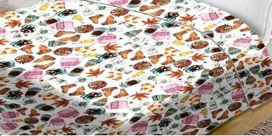 ALL TIME COZY_BED SHEET & PILLOW COVERS COMBO & QUILT