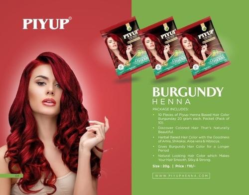BURGUNDY HAIR COLOUR