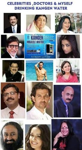 Celibrities, Doctor and myself drinking Kangen Water