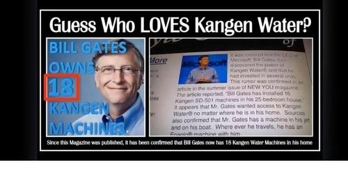 Guess who loves kangen water