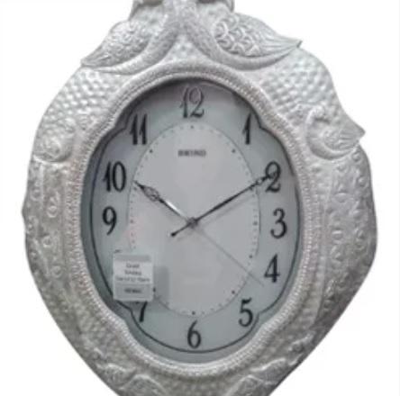 Silver Handicraft Wall Clock