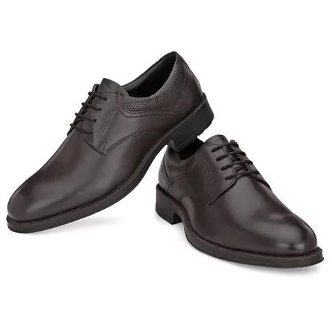 Men Brown Leather Formal