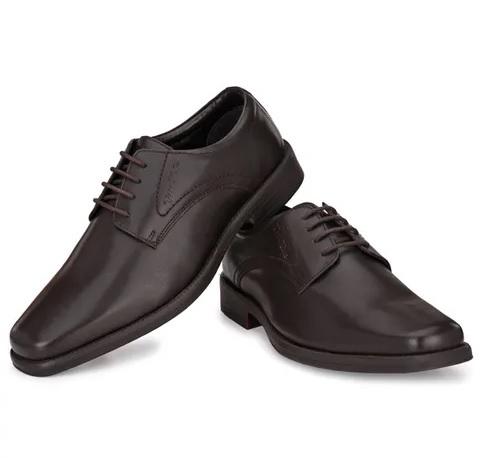Men Brown Leather Formal