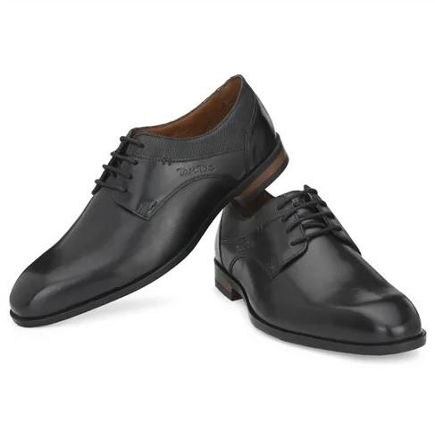 Men Black Leather Formal