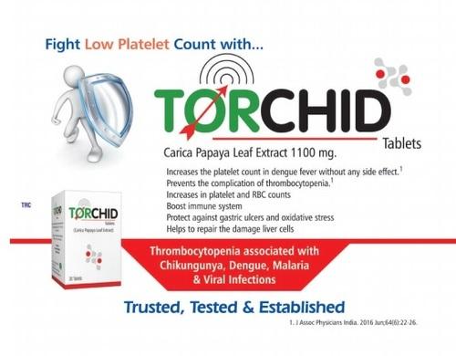 Torchid Tab.(Papaya leaf ext. 1100 mg.)