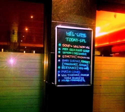 Led Menu Board for Restaurants and Hotels