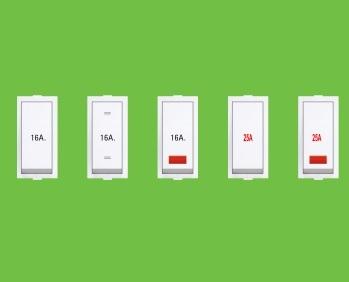 Rocker 16 AMP. & 25 AMP. Switches 240V
