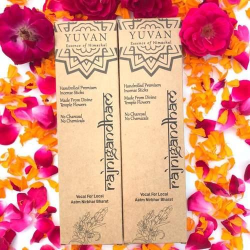 YUVAN RAJNIGANDHAM ORGANIC INCENS STICKS (AGARBATTI) - TUBEROSE