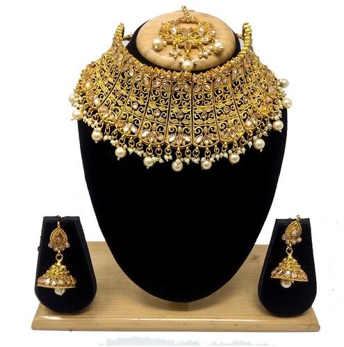 Immitation Jewellery kundan choker Necklace Set