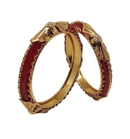 Immitation Jewellery Gold Plated shagun Pola Bangle