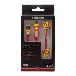 Disney Marvel Dual Cable DCB301 IM Face