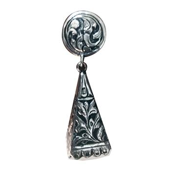 925 Sterling Silver Oxidised Jhumki 