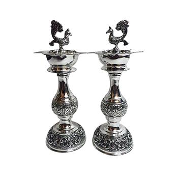 925 Silver Oxidised Antique Pooja Items