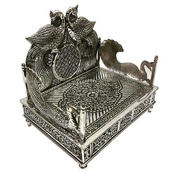 925 Silver Decractive Oxidised Singhasan 