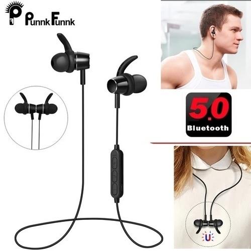 PunnkFunnk Mp3 Player Wireless Earphones Bluetooth 5.0 sport headphone with mic
