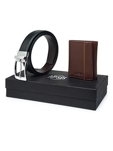 Apsis Wallet And Belt Gift Set Combo For Men