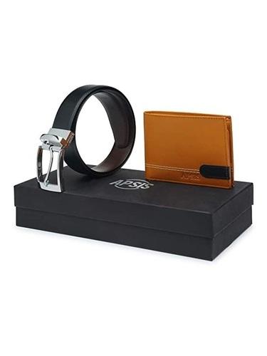 Apsis Wallet And Belt Gift Set Combo For Men