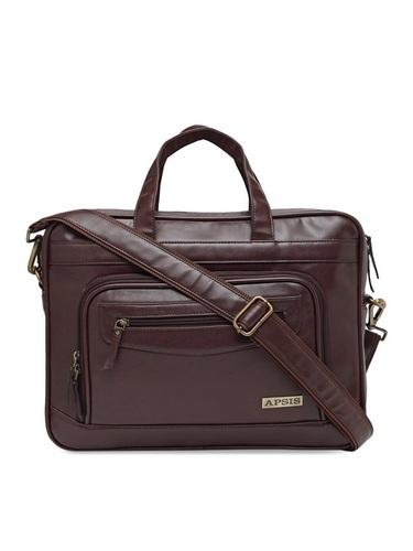 Apsis Unisex Brown Solid 15 Inch Laptop Bag