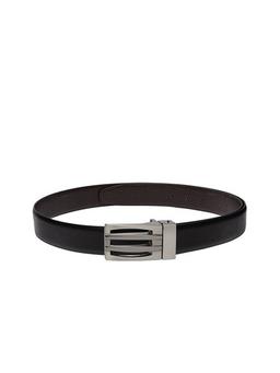 Apsis Men Black & Brown Textured Formal Belt