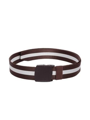 Apsis Men Brown & White Braided Belt