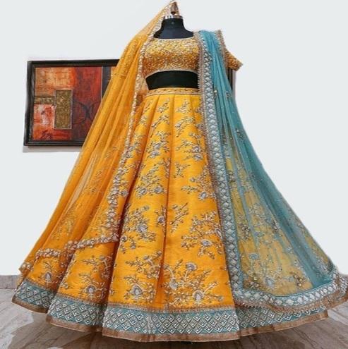 Ladies Designer Yellow Lehenga