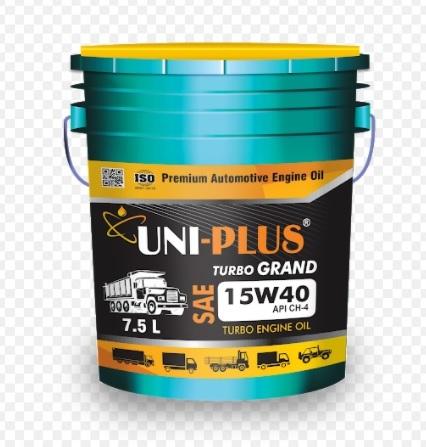UNI-PLUS TURBO GRAND 15W-40 CH-4 PLUS HEAVY DUTY DIESEL ENGINE OIL (7LTR)
