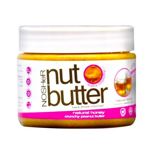 NOSHeR Natural Honey Crunchy Peanut Butter 340g