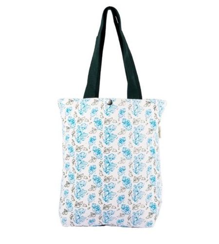 Tulips - Button-Tote Bag