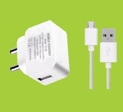 White Travel Faster Mobile Charger