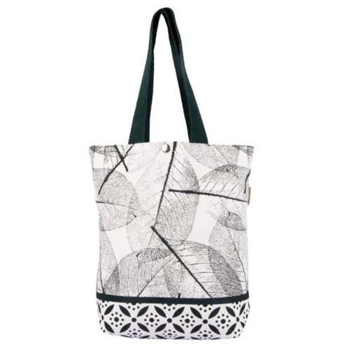 Mesh Leaf - Button-Tote Bag