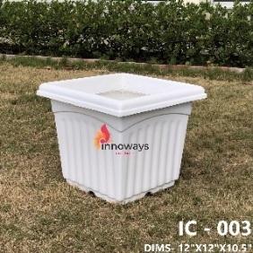 FRP SQUARE PLANTER SIZE-12''X12''X10''