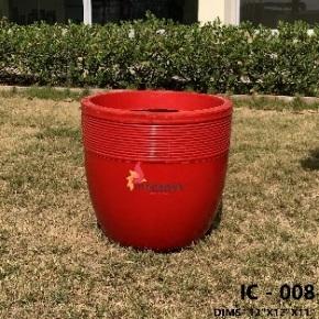 FRP ROUND PLANTER SIZE- 12''X12''X11''