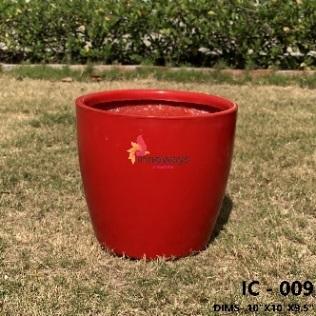 FRP ROUND PLANTER SIZE- 10''X10''X9''