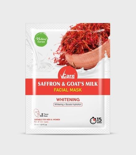 VCARE SAFFRON & GOATâS MILK SHEET MASK
