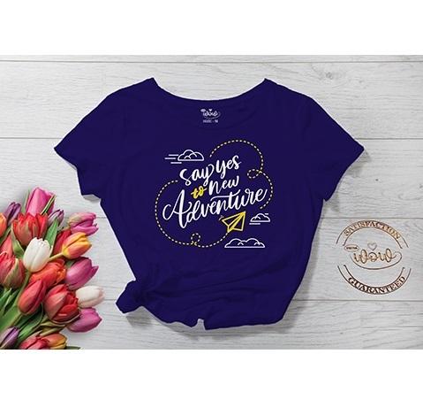 Adventure Cotton Blue T-Shirt