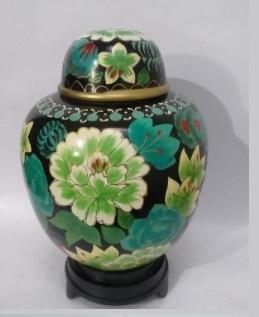 Flower Cloisonne Urn- Adult