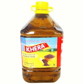 Khera Kachi Ghani Black Mustard Oil 5L