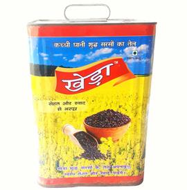 Khera Kachi Ghani Black Mustard Oil  L15