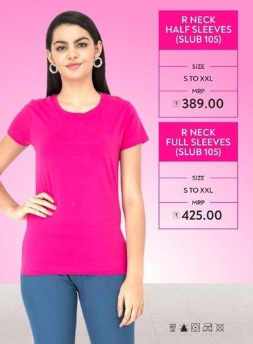 R Neck Half Sleeves (SLUB 105)