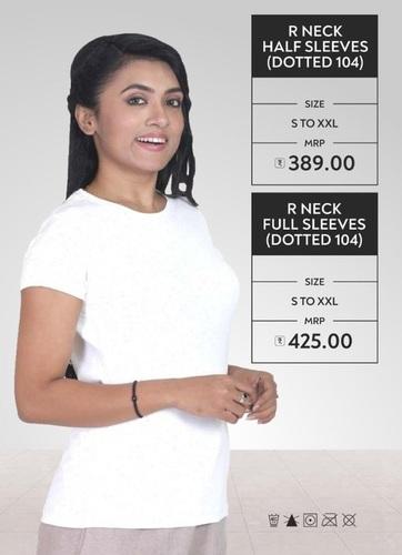 R Neck T-Shirt (Dotted 104)