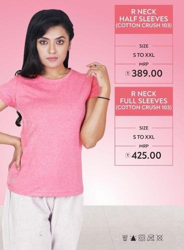 R Neck T-Shirt (Cotton Crush 103)